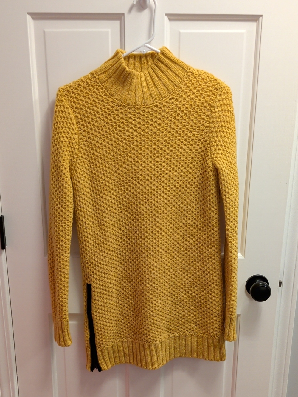 Banana Republic Mustard Knit Turtleneck Sweater